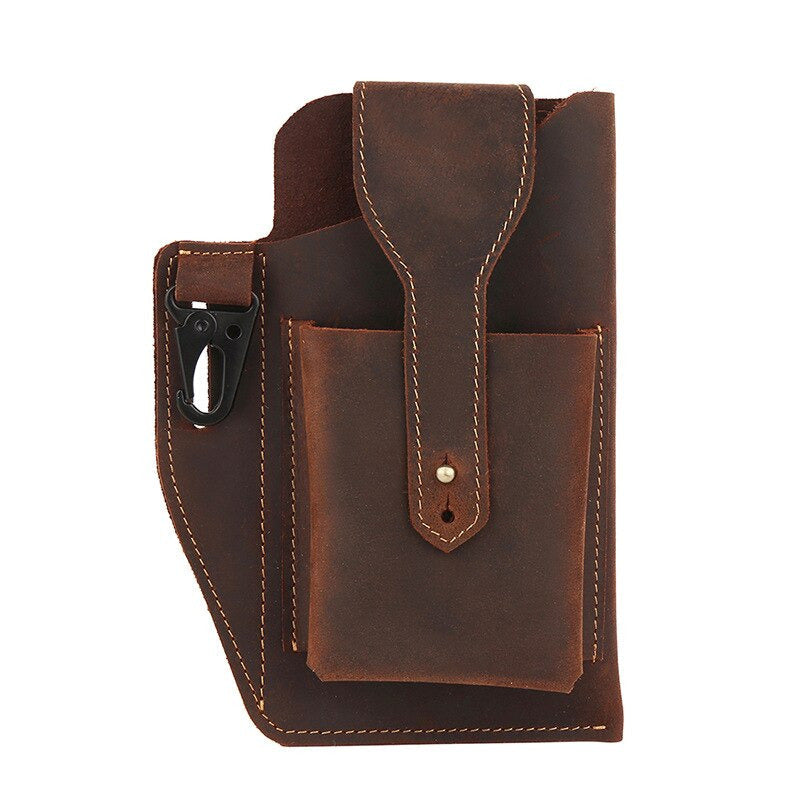 Leather Waist Men's Bag