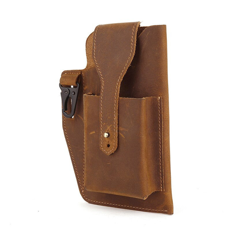 Leather Waist Men's Bag